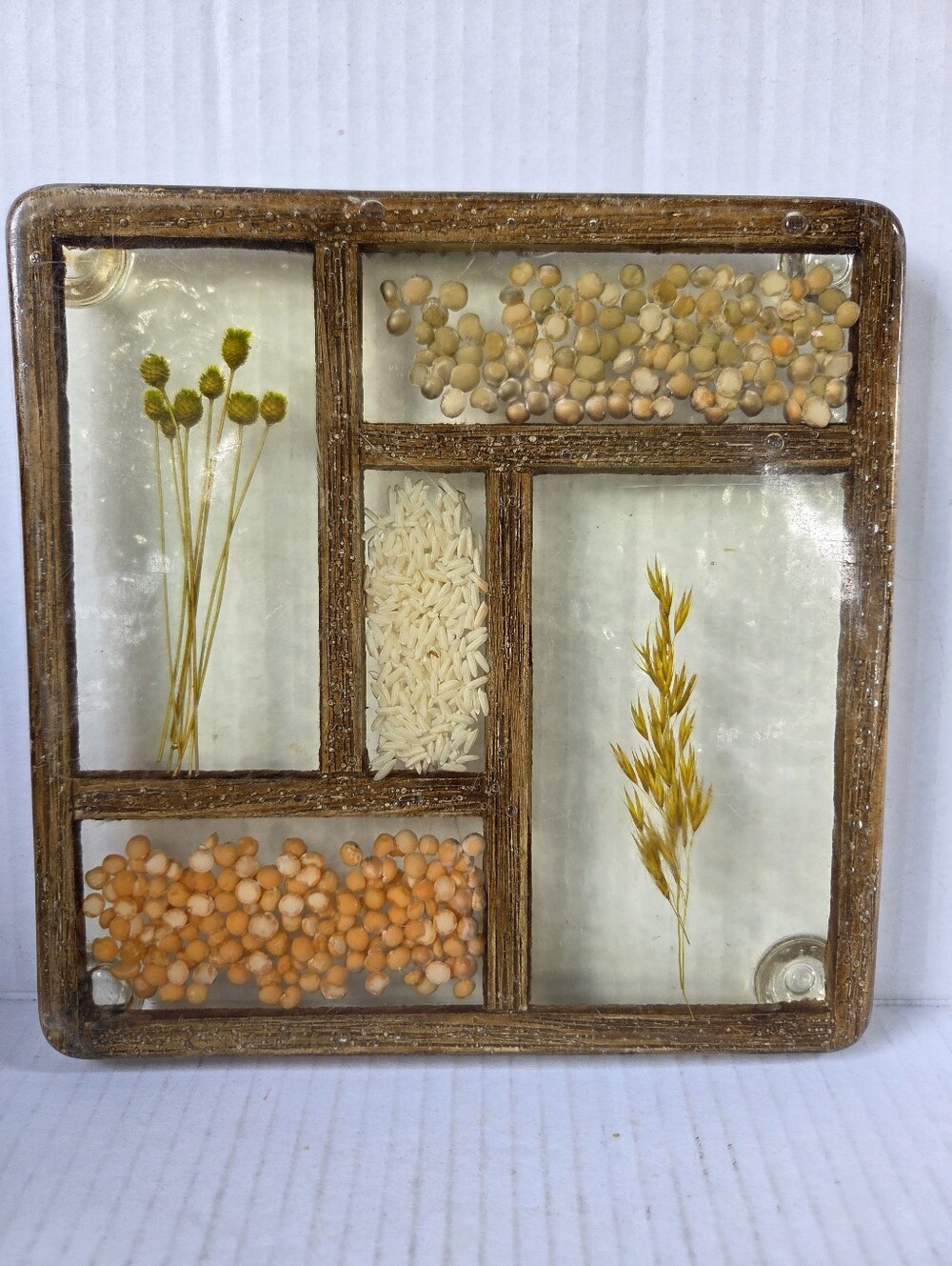 Vintage 60s Mid-century Modern Acrylic Resin Trivet